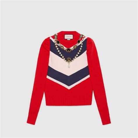 maglia di gucci bianca|Maglieria Donna .